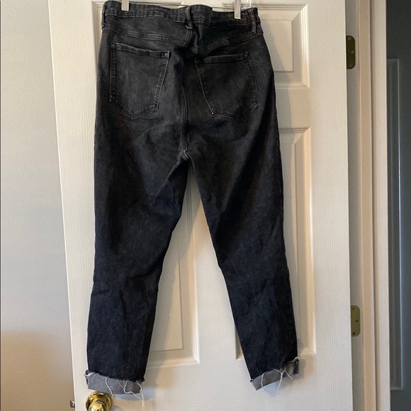 Women's Black Distressed Jeans. Old Navy Rockstar super skinny size 16 - Picture 5 of 7